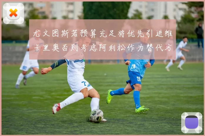 尤文图斯若预算充足将优先引进维卡里奥否则考虑阿利松作为替代方案